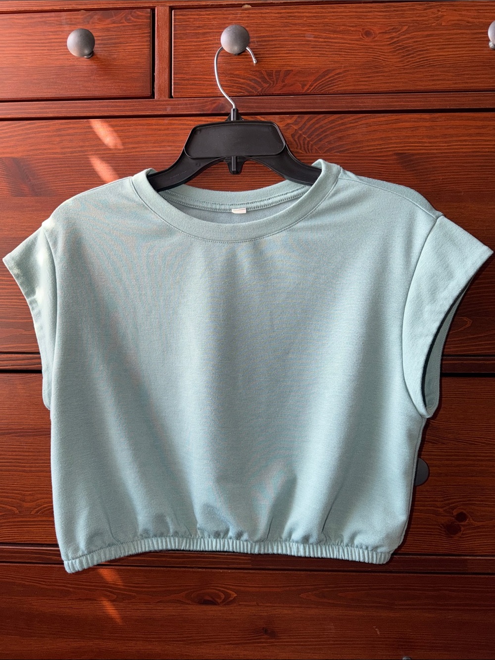 Alo Yoga Dreamy Crop Top Short Sleeve – Seagrass Green – Est. M